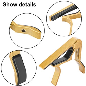 Mudder 4 Pcs Guitar Capo - Aluminum Universal Music Accessory