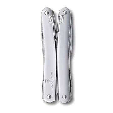 Victorinox Swiss Tool Spirit X Swiss Army Knife, 24 Function Swiss Made Multi-Tool with Needle-Nose Pliers, Wire Cutters and Large Blade - Silver