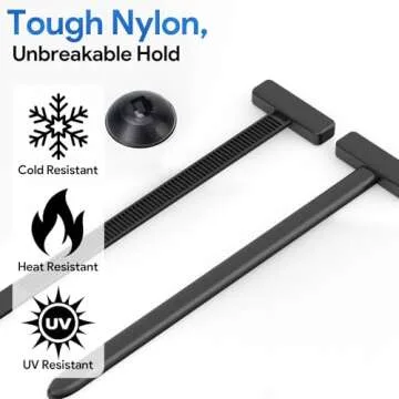 Zip Tie Fender Clip - Nylon Universal Cable Tie Buckles for Cars