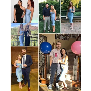 houstil Women's V Neck Halter Bodycon Dress for Events