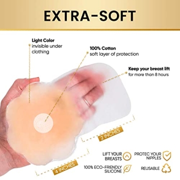 Hiramex Silicone Breast Lift Pasties Nippleless Covers