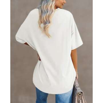 Womens Oversized Los Angeles California Graphic T Shirts Half Sleeve Summer Loose Casual Tees Tunic Tops