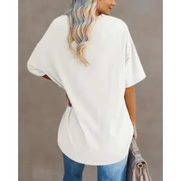 Womens Oversized Los Angeles California Graphic T Shirts Half Sleeve Summer Loose Casual Tees Tunic Tops