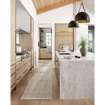 Loloi Amber Lewis Alie Collection ALE-03 Taupe/Dove 5'-3'' x 7'-9'', .13'' Pile Height, Area Rug