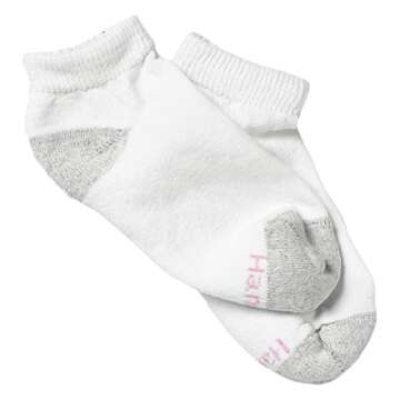 Hanes Women's 10-Pair Value Pack Low Cut Athletic Socks - Comfy & Durable!