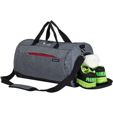 Kuston Sports Small Gym Bag - Travel Duffel & Workout Bag