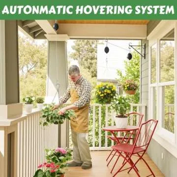 Heavy-Duty Hanging Plant Pulley System for Effortless Gardening