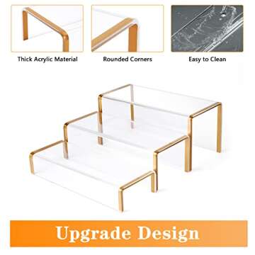 Elegant SHUNKAIZS Acrylic Riser Display Stand Set