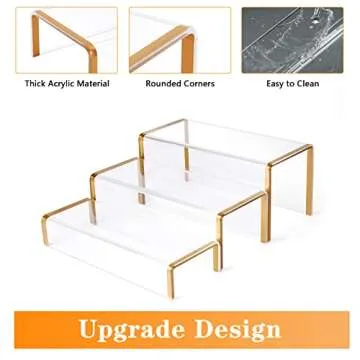 Elegant SHUNKAIZS Acrylic Riser Display Stand Set