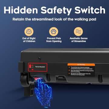 Walking Pad with Incline, Under Desk Treadmill with 2 Control Options, Ultra Slim Design and Double Shock Absorption, LED Display, Powerful and Quiet Treadmill for Walking/Jogging-Wood