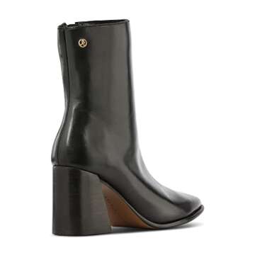 Jatarea Ankle Boots for Women - Stylish Leather with Block Heel - Comfortable & Easy Wear Womens Boo...