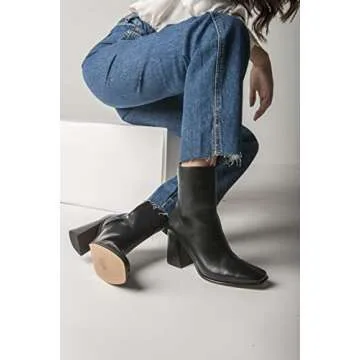 Jatarea Women’s Stylish Leather Ankle Boots - Comfortable & Versatile