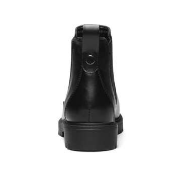 DREAM PAIRS Women's Low Heel Chelsea Ankle Boots Fashion Slip On Elastic Fall Booties Shoes