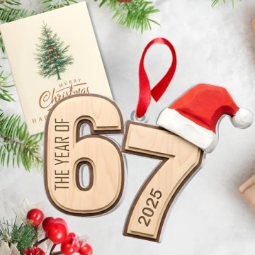 Funny 67 Christmas Ornament 2025 Trendy Holiday Gift