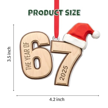 Funny 67 Christmas Ornament 2025 Trendy Holiday Gift