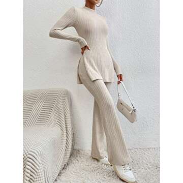 MakeMeChic Women's Pajama Set Stylish Loungewear Set