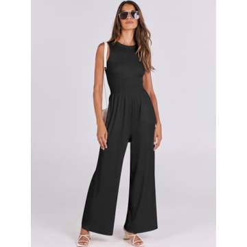 Stylish ANRABESS Women's Summer Jumpsuit with Pockets