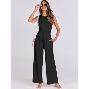 Stylish ANRABESS Women's Summer Jumpsuit with Pockets