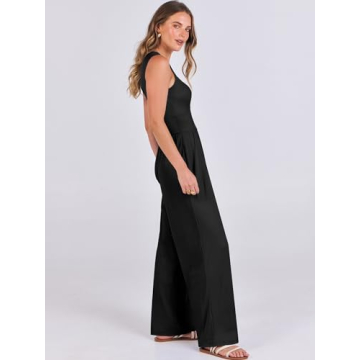 Stylish ANRABESS Women's Summer Jumpsuit with Pockets