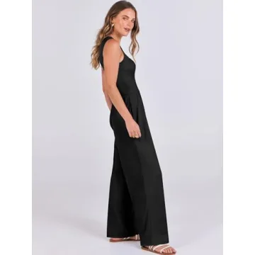 Stylish ANRABESS Women's Summer Jumpsuit with Pockets