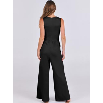 Stylish ANRABESS Women's Summer Jumpsuit with Pockets
