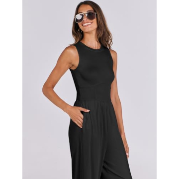 Stylish ANRABESS Women's Summer Jumpsuit with Pockets