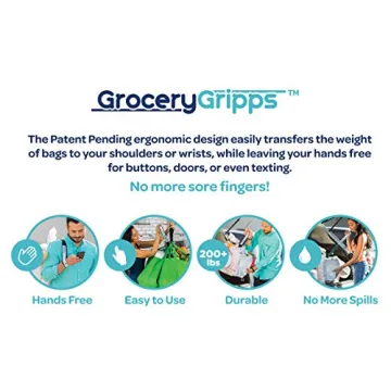 Grocery Gripps Carrier – Hands-Free Grocery Bag Carrier