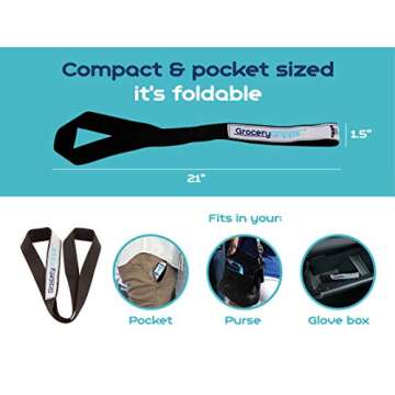 Grocery Gripps Carrier – Hands-Free Grocery Bag Carrier