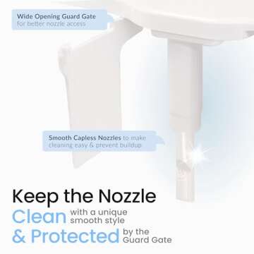 LUXE Bidet NEO 120 Plus Attachment with Easy Install Features