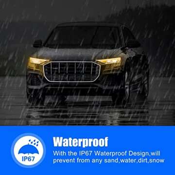 Car LED Daytime Running Light Strip 2Pcs 24 Inch Flexible Dual Colors Auto Lighting Kits Headlight Decorative Lamp LED Turn Signal Lights For Truck SUV Off-road (60CM, White,Yellow)