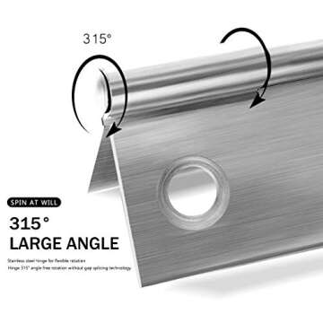 Durable 10 Pcs Stainless Steel Door Hinges for Home