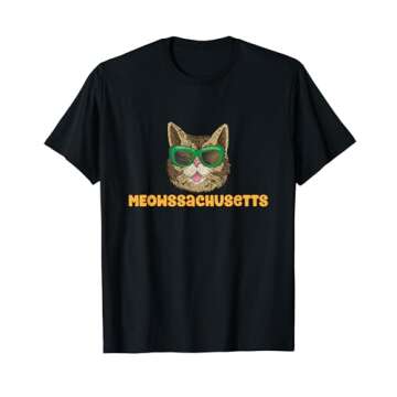 Meowssachusetts (Massachusetts) T-Shirt - Funny Cat Pun