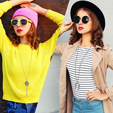 Hicarer Tassel Long Necklaces Set for Women - Chic Style