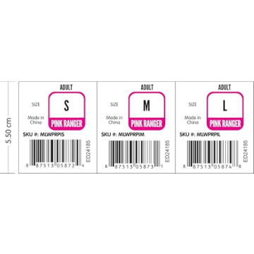 Pink Power Ranger Costume for Adult Women in Large Size