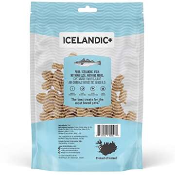 Icelandic+ Mini Cod Fish Chips Training Dog Treat 2.5-oz Bag