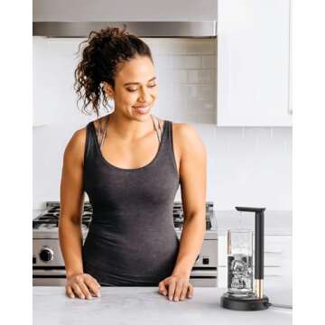 Desktop Water Dispenser Pump for 5 Gallon Bottle, SPOVEN 5 Gallon Water Jug Dispenser with Adjustabl...