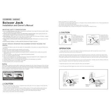 LEADBRAND Scissor Jack: Lightweight, Durable & Easy to Use (1.5Ton)