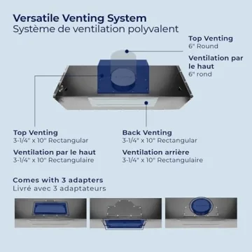 Hauslane 30 Inch Under Cabinet Vent Hood in Black