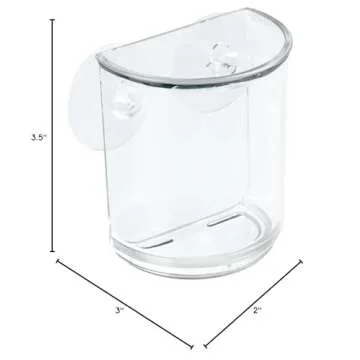 iDesign Suction Tumbler Cup for Efficient Bathroom Storage