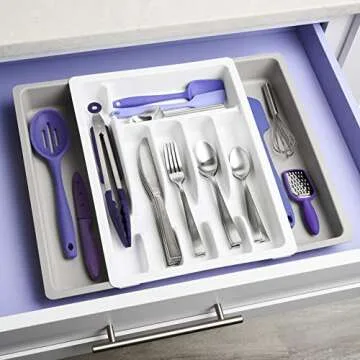 YouCopia Expandable Utensil Tray for Kitchen Organization