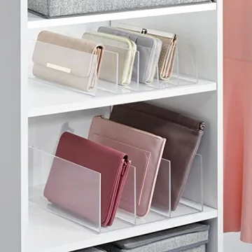 mDesign Plastic Purse Organizer for Small Purses