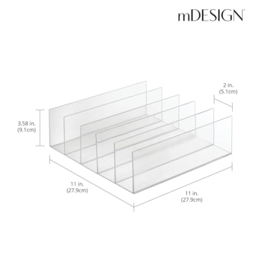 mDesign Plastic Purse Organizer for Small Purses