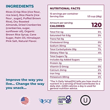 180 Snacks Almond Rice Pops - Healthy, Tasty Treats for All Ages