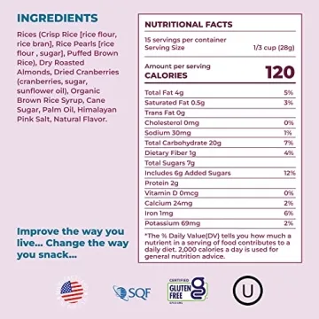 180 Snacks Almond Rice Pops - Healthy, Tasty Treats for All Ages