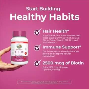 MaryRuth Organics Biotin Gummies Vegan Hair Growth Supplement