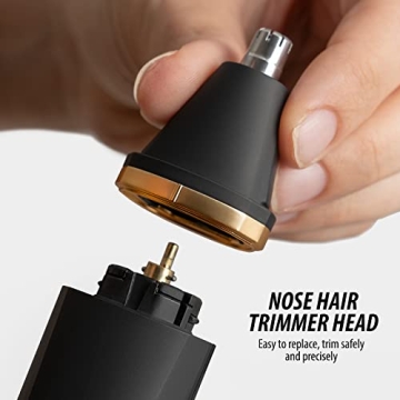 OLOV Electric Groin & Nose Hair Trimmer - Waterproof Design