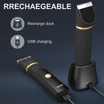 OLOV Electric Groin & Nose Hair Trimmer - Waterproof Design
