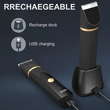 OLOV Electric Groin & Nose Hair Trimmer - Waterproof Design