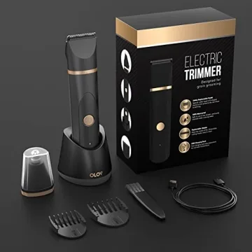 OLOV Electric Groin & Nose Hair Trimmer - Waterproof Design