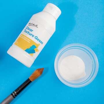 Mont Marte Premium Clear Texture Gesso Acrylic Medium 8.45oz (250ml)
